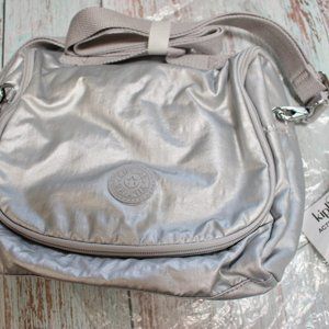 Kipling KICHIROU Silver Insulated Lunch Bag